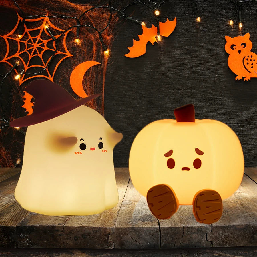 Halloween Silicone Night Light Table Lamp