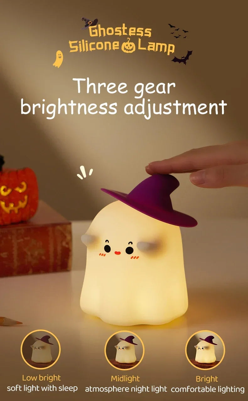 Halloween Silicone Night Light Table Lamp