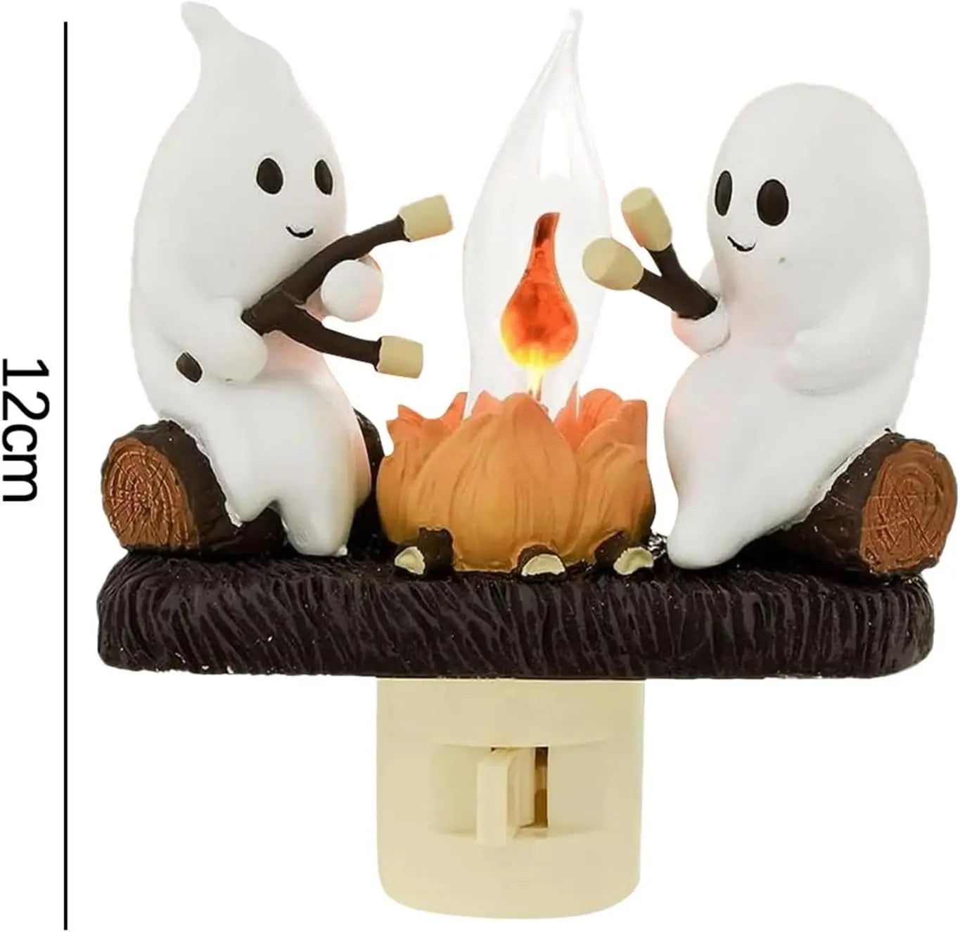 Halloween Campfire Ghost Nightlight Plug-In