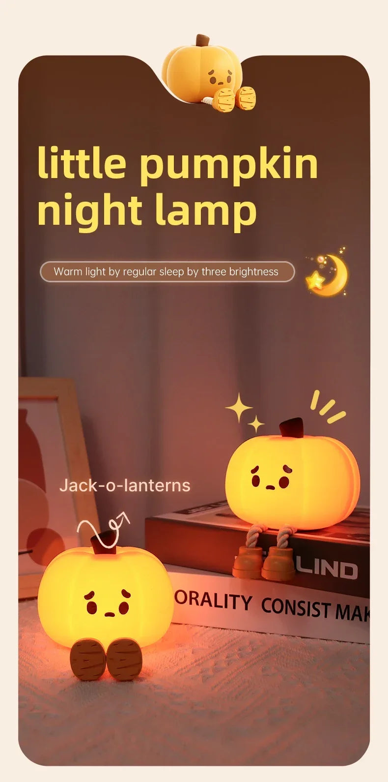 Halloween Silicone Night Light Table Lamp