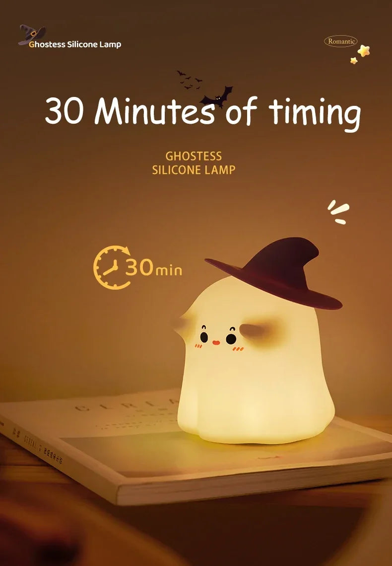 Halloween Silicone Night Light Table Lamp